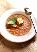 Pappa al pomodoro (tomato soup with basil and toasted bread)