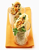 Tuna wraps with sprouts