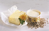 Butter and sunflower margarine