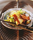 Fried fish with vegetables (Asia)