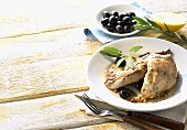 Rabbit with olives (Greece)