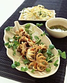 Squid with chili and watercress (Asia)