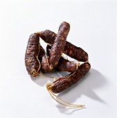 Hard cured sausages from Mallorca