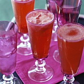 Strawberry Sekt cocktails