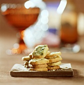 Pistachio biscuits, in a pile