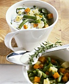 French bean soup with cream (Rhineland-Palatinate, Germany)