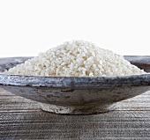Short-grain rice in a bowl