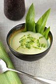 Potato and ramsons (wild garlic) soup