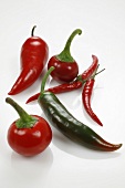 Cherry peppers and chillies