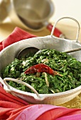 Indian-style spinach with chillies