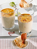 Coconut soup with prawns