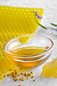 Honey, beeswax, honeycomb and pollen