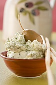 Gorgonzola spread with olive and grissini