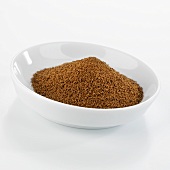 Spelt coffee in a dish