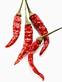 Four dried chillies