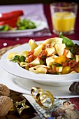 Pappardelle with vegetables (Christmas)