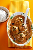 Eiercurry mit Reis (Indien)