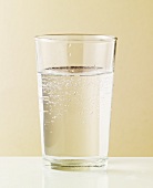 A glass of mineral water