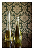 Macadamia oil in two carafes