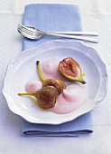Figs with Campari foam