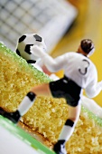Cake with football and goalkeeper