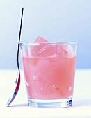 Pink grapefruit jelly drink