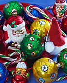 Colourful Christmas tree ornaments