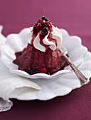Mixed berry cupcake