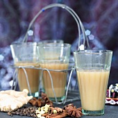 Chai tea from India in glasses