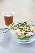 Caesar salad with shrimps