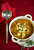 Potato goulash with marjoram