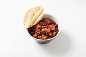 Red beans in chilli tomato sauce