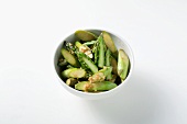 Stir-fried green asparagus