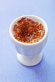 Cress seeds in an egg cup