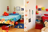 Kinderzimmer mit Trennwand