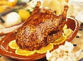Duck with apple stuffing (Majorca)