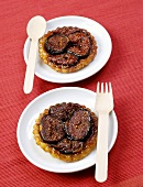 Caramelised fig tartlets