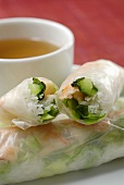 Asian rice paper rolls