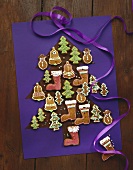 Assorted gingerbread biscuits