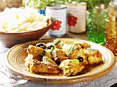Pollo alla salvia (Hähnchengericht mit Salbei & Oliven)