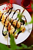 Gundel palacsinta (Pancakes with nut filling, Hungarian dessert)
