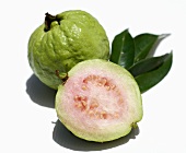 Guavas, whole and half