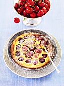 Cherry clafoutis (Cherry batter pudding)