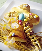 Baked Easter tree (yeast dough)