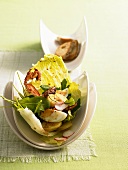 Egg and bacon salad