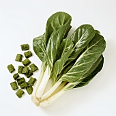 Chard and diced spinach