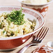 Lime risotto with ginger