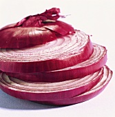 Slices of red onion