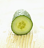 Cucumber showing a cut surface