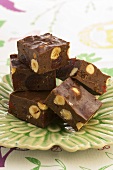 Chocolate nut squares